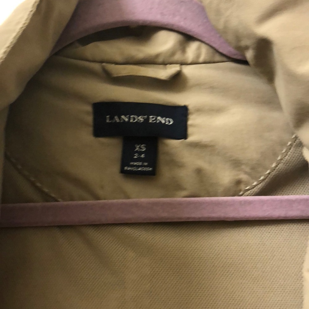 Tan raincoat